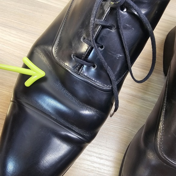 Sandro Oxford Shoes Mens 41 8 Black Leather Lace Up French Dress Quiet Luxury main image 8